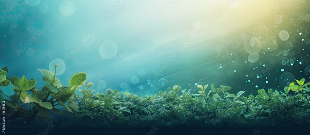 Poster nature-themed abstract background with copy space image.