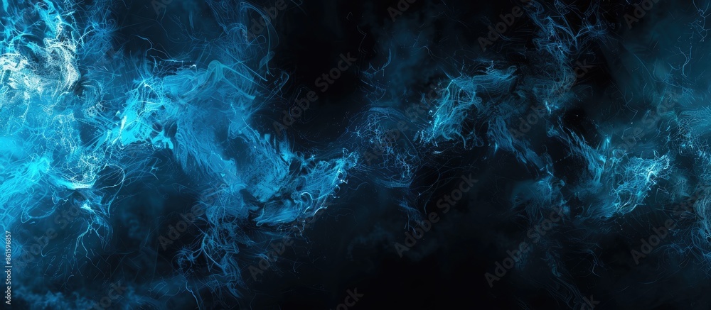 Poster Blue dark background. Image includes a effect the black and blue tones. Abstract background. with copy space image. Place for adding text or design