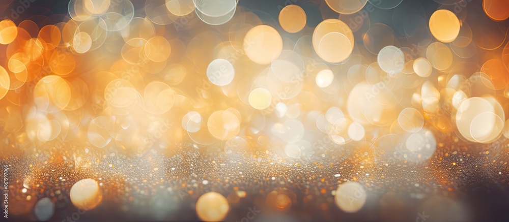 Poster light bokeh background with abstract texture, ideal for copy space image.
