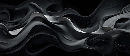 Obraz premium Abstract chaotic graphic pattern on a gray and black toned background. Perfect for wallpapers or designs needing a copy space image.