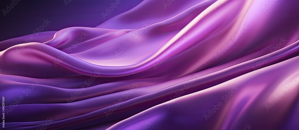 Poster Shiny surface with motion blur effect, showcasing violet tones reminiscent of the 80-90s aesthetic. Ideal for a copy space image.