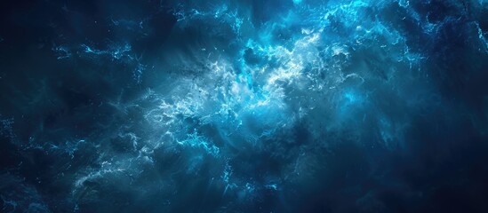 Fototapeta premium Blue dark background. Image includes a effect the black and blue tones. Abstract background. with copy space image. Place for adding text or design