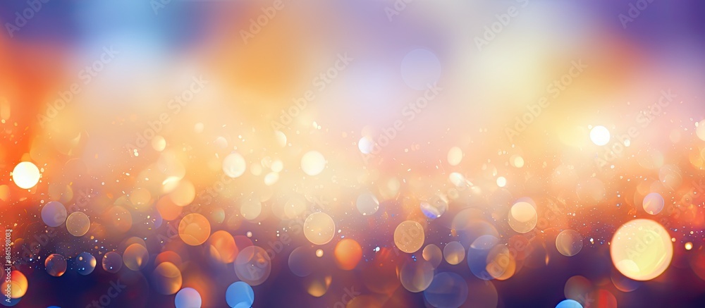 Aufkleber Light bokeh background with abstract texture provides a pleasing visual effect for a copy space image.