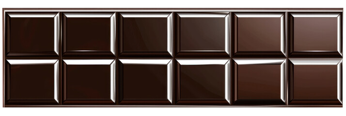 Fototapeta premium Chocolate Bar, Square, Sweetness in Dark Brown