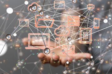 Business intelligence analyst dashboard on virtual
