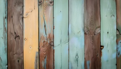 Fototapeta premium Weathered, colorful wood
