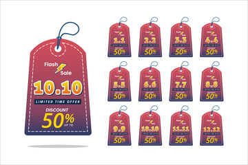 shopping day labels collection Shopping day sale banner background for business retail promotion