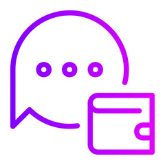 chat gradient icon