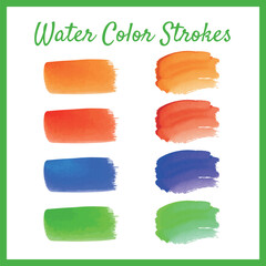 カラフルな水彩のストローク