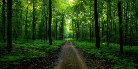 Fototapeta premium Forests in Île-de-France, France. Concept Nature, Travel, Photography, France, Forests