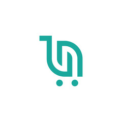 letter s cart simple sleek creative geometric modern logo design