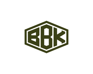 BBK logo design vector template