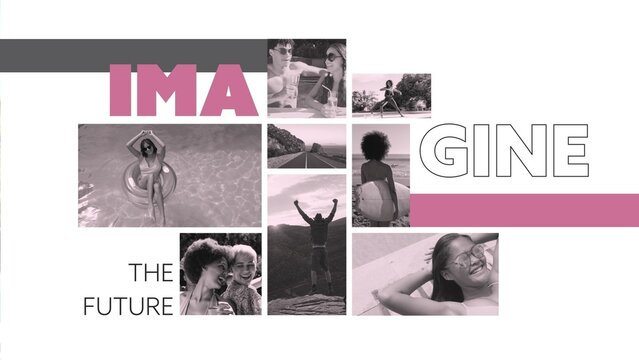 Media Collage And Text Reveal