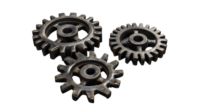 Gear, transparent background PNG