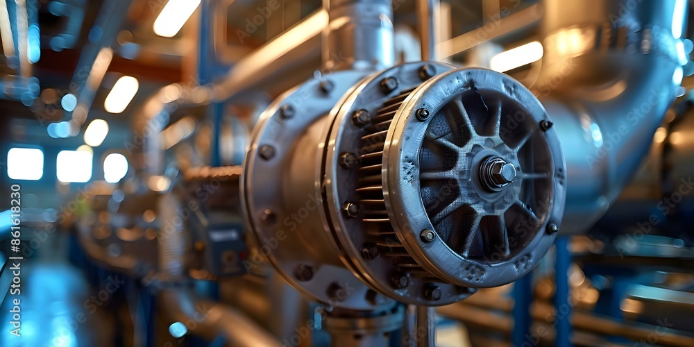 Aufkleber optimizing efficiency and performance of heat exchanger in condenser unit. concept heat exchanger ef