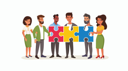 Fototapeta premium Teamwork Cooperation Collective Work Partnership 