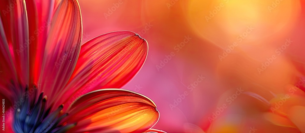 Aufkleber macro photography showcasing beautiful and colorful flowers with a captivating copy space image.