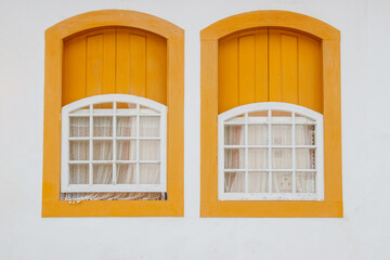 doors and windows in the city of Paraty in Rio de Janeiro.