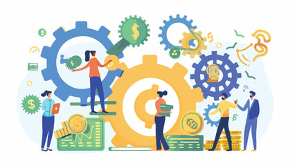 Successful Team Spirit Ambitious Finance Business 