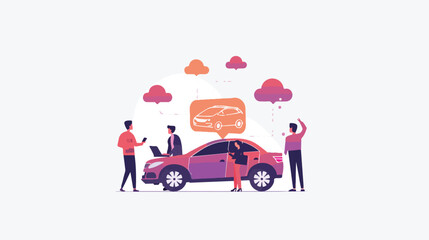 Successful Teamwork Business Concept for Landing Page