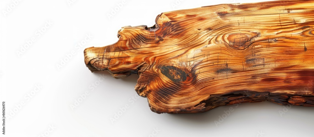 Poster tables manufactured of natural wood isolated on white.wooden tables. with copy space image. Place for adding text or design