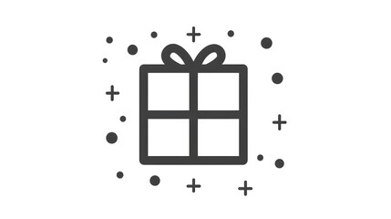 Beautifully Wrapped Gift Box with Ribbon Bow for Festive and Joyful Occasions