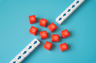 Resolve problems and silliness before moving forward. Sort out the tangle of problems. Resolve the...