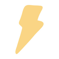 A yellow lightning bolt icon or symbol