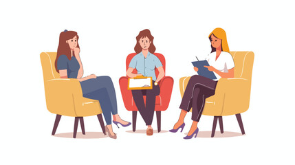 Psychiatrist Psychologist Couch Female Character 
