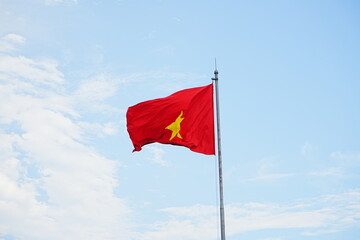 Vietnamese Flag in Vietnam - ベトナム  国旗