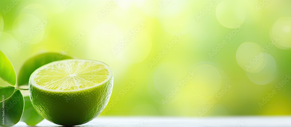 Fototapete the soft, out-of-focus background with a blurred lime providing a subtle touch, perfect for a relaxi