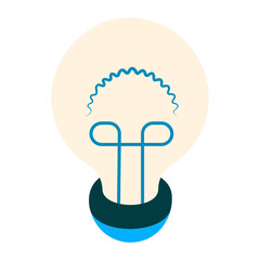 Human Brain generate thoughts Idea  isometric concept, simulations artificial neurons vector de Artificial general intelligence symbol, Natural Language Processing  Deep Learning illustration