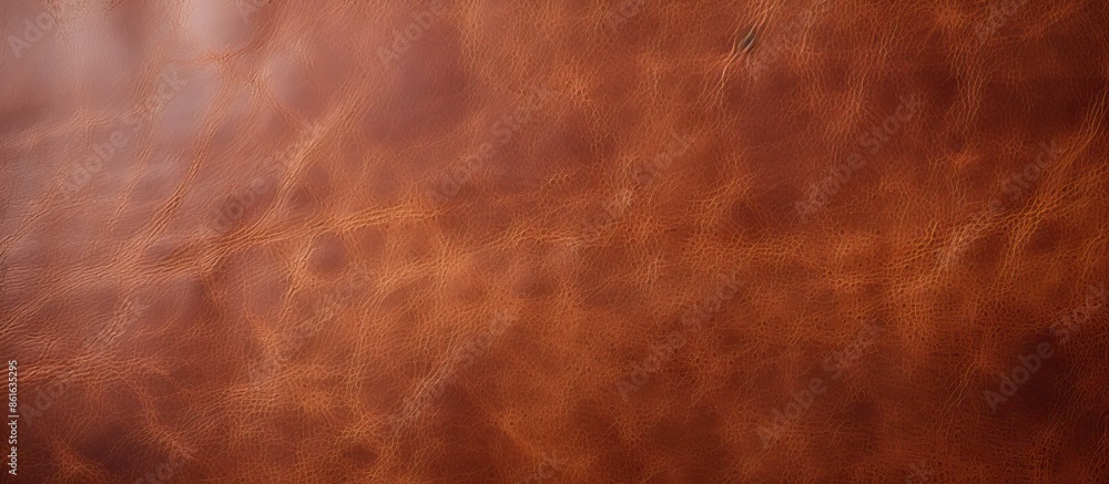 Aufkleber background with a textured brown leather appearance, suitable for adding text or images, with copy s