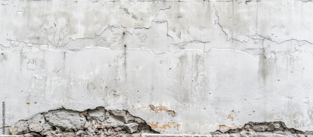 Aufkleber White concrete wall texture with space for image placement. with copy space image. Place for adding text or design