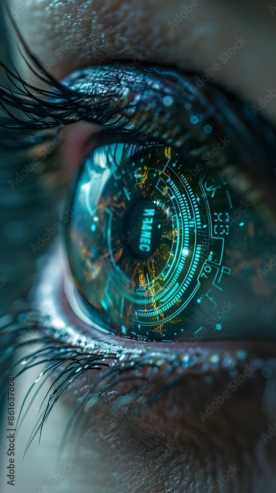 Poster smart contact with real time digital health monitoring and augmented reality display
