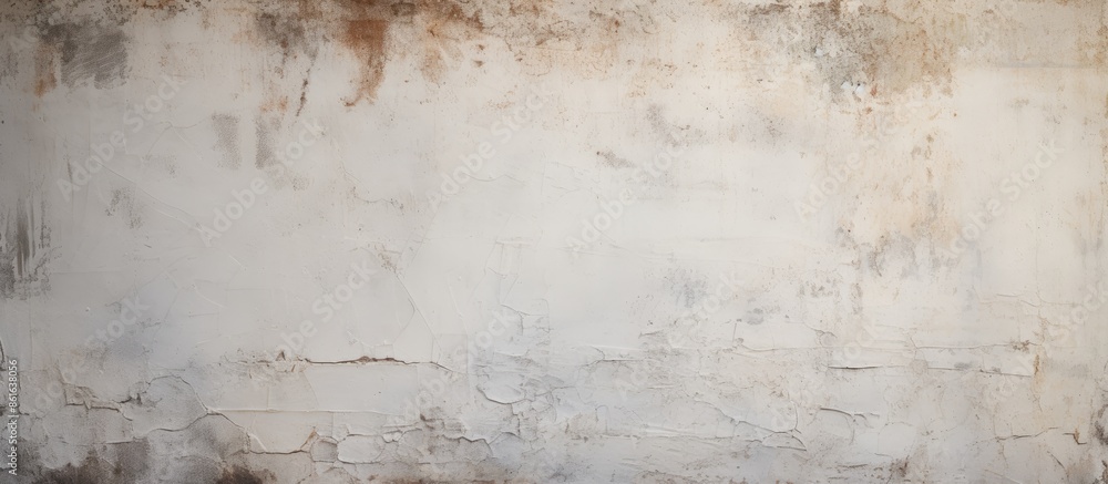 Poster texture provided by an aged white wall serves as a background with available copy space image.