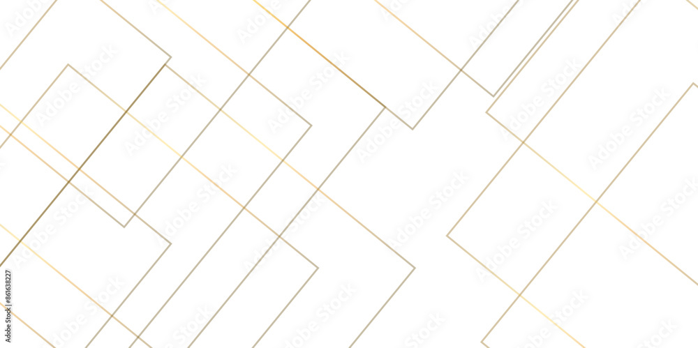Poster modern minimal and clean white gold background with realistic line wave geometric circle shape, abst