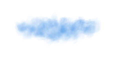 Blue fog or smoke. Blue smog clouds on floor. Cigarette smoke. Morning fog over land or water surface. Magic haze. Cloud, smoke, fog. PNG.
