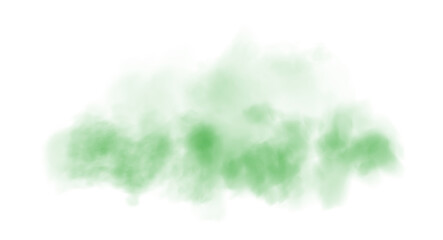 Green fog or smoke. Green smog clouds on floor. Cigarette smoke. Morning fog over land or water surface. Magic haze. Cloud, smoke, fog. PNG.
