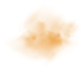 Yellow fog or smoke. Yellow smog clouds on floor. Cigarette smoke. Morning fog over land or water surface. Magic haze. Cloud, smoke, fog. PNG.