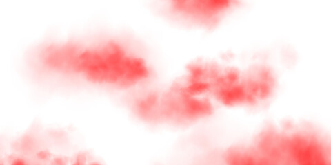 Red fog or smoke. Red smog clouds on floor. Cigarette smoke. Morning fog over land or water surface. Magic haze. Cloud, smoke, fog. PNG.