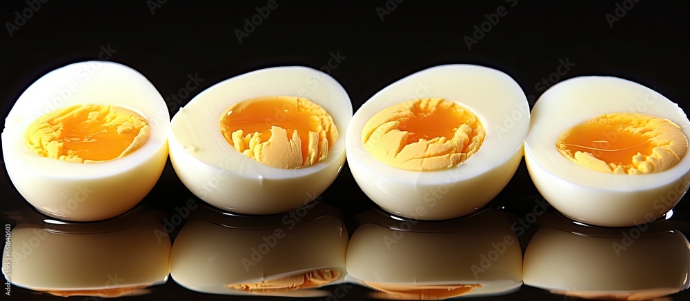 Leinwandbilder uncooked eggs are a potential ingredient in a variety of dishes. with copy space image. place for ad
