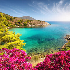A Sea Lagoon at a Greek Island