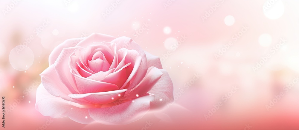 Aufkleber soft focus pink rose background with copy space image.