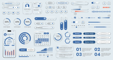 The image shows the interface of a modern app or web application used to track finances or plan events. Basic elements include a set of buttons, menus, and options.