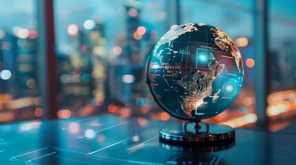 International team using AI for market research, global business, techsavvy collaboration