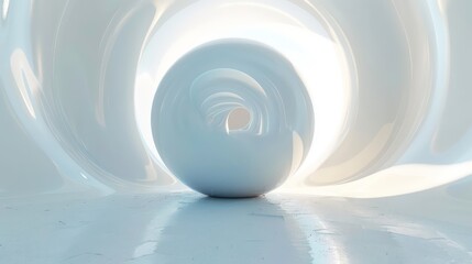 abstract spherical (3d light background white source panorama environment rendering map stage HDRI illustration) interior.