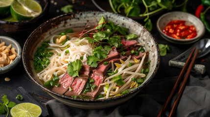 a fragrant bowl of Vietnamese pho