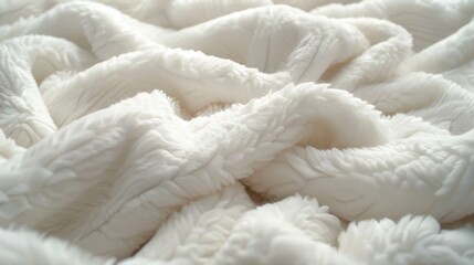 Soft white wool texture, background with copy space. Backdrop template, wool insulation, soft wool fiber.