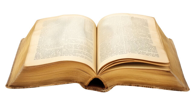Open book, transparent background PNG